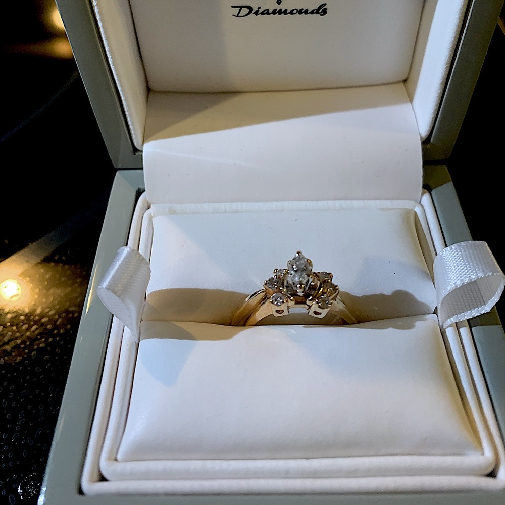 💎DIAMOND RING - Boston Bay Diamonds 💎 14k GOLD both bands